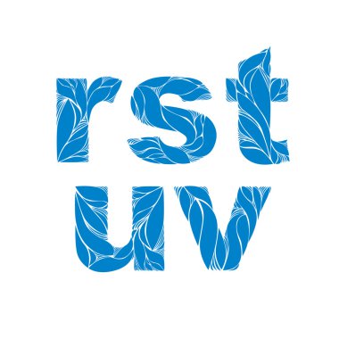 Herbal style blue font