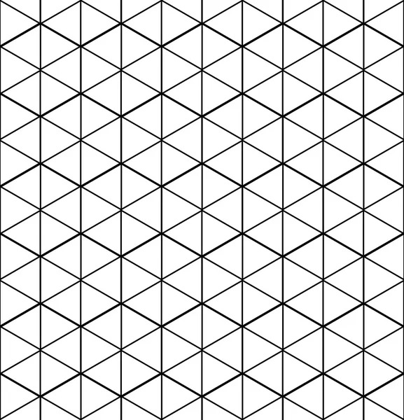 Monochroom abstracte geometrische naadloze patroon — Stockvector