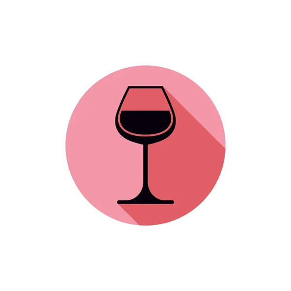 Sophisticated wine goblet — Stock Vector