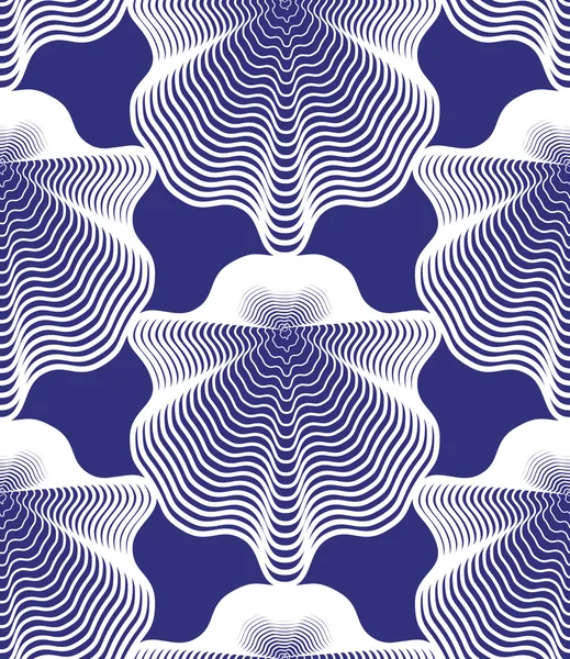 Continuous pattern with graphic lines — Stock Vector © Ostapius 77536095