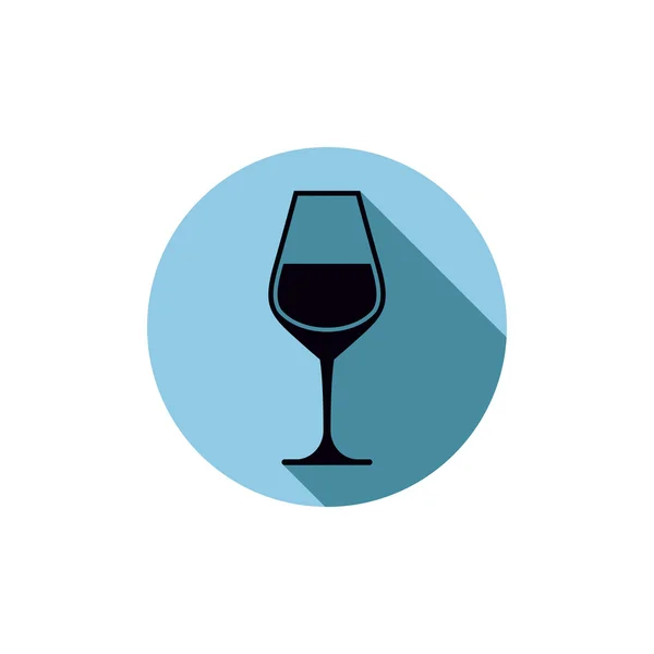 Sofisticada copa de vino — Vector de stock