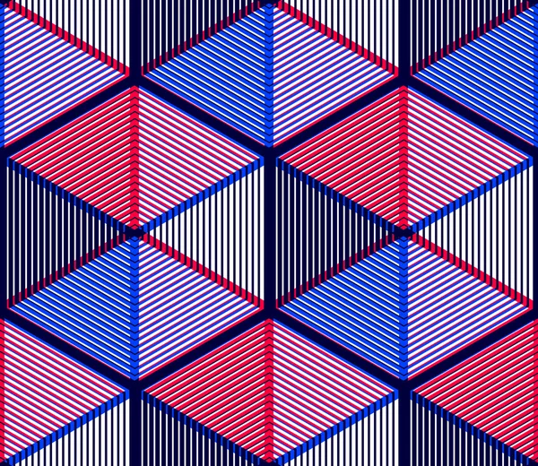 Patrón colorido continuo ilusorio — Archivo Imágenes Vectoriales