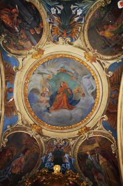 Kilise Aziz Peter ve Paul XVII yüzyıl Barok iç