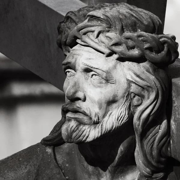 Detalj av skulptur av jesus Kristus — Stockfoto