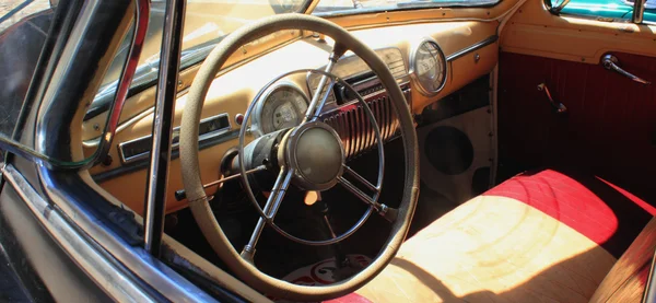 Interior del coche retro (fragmento ) — Foto de Stock