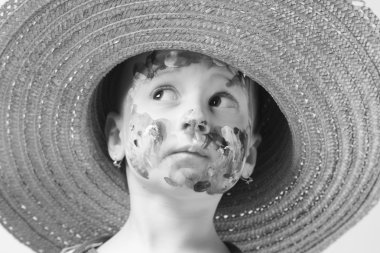 Çocuk makyaj (komik resim)