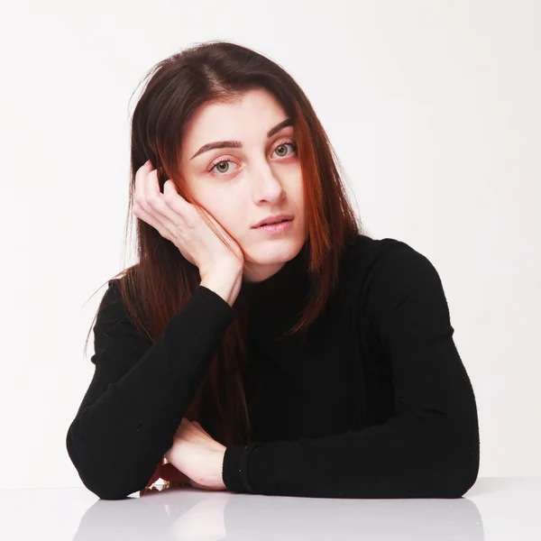 Flirt frau zwinkert