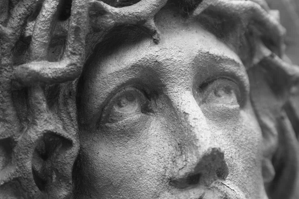 Rosto de Jesus Cristo coroa de espinhos (estátua ) — Fotografia de Stock