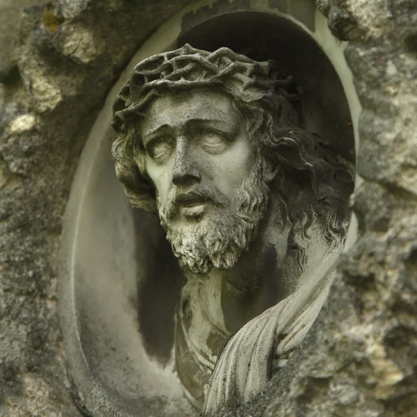 Visage de Jésus Christ couronne d'épines (statue ) — Photo