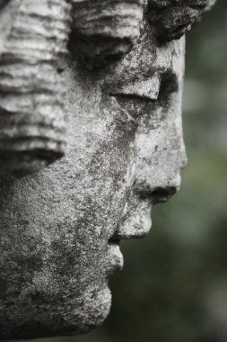 Tanrıça Hera, Zeus 'un kız kardeşi ve karısıdır. Eski bir heykel parçası.