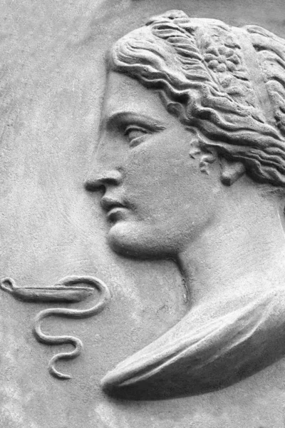 Gudinnan Gig Antik Grekisk Mytologi Ger Gudinnan Människor Hälsa Gudinnan — Stockfoto