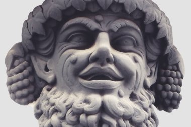 Kadim heykel: Şarap, eğlence ve eğlence tanrısı Bacchus (Dionysus). 