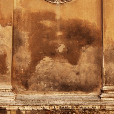 Çok eski ve kirli duvar mimarisi arka planı ve tasarım için dokusu. Kapat..