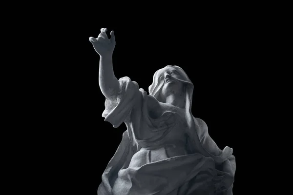 Fragment Ancienne Statue Marie Madeleine Foi Religion Concept Dieu — Photo