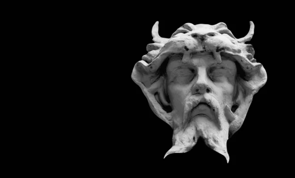Fragment Starożytnego Kamiennego Posągu Herkulesa Noszącego Nemejską Lwią Skórę Obraz — Zdjęcie stockowe