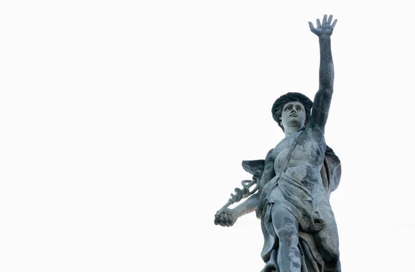 Antike Statue Des Antiken Gottes Des Handels Der Wirtschaft Der — Stockfoto