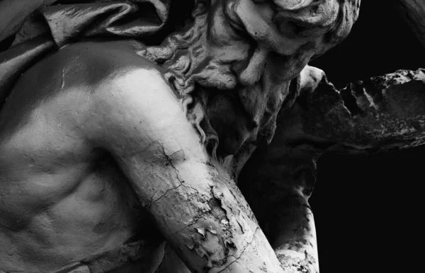 Hephaestus Mitologia Grega Romana Antiga Deus Forja Ferreiros Estátua Antiga — Fotografia de Stock