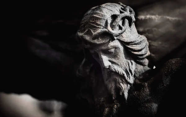 Antike Statue Des Todes Und Der Auferstehung Jesu Christi Von — Stockfoto