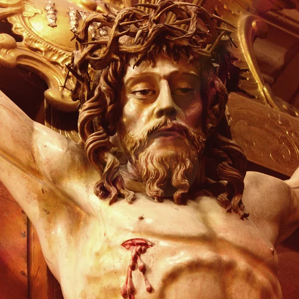 Holy cross with crucified Jesus Christ — Stock Photo, Image