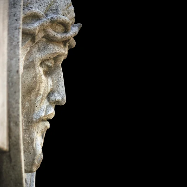 İsa Mesih bir siyah arka plan üzerine