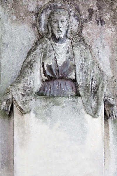 耶稣基督 (在公墓的雕像) — 图库照片