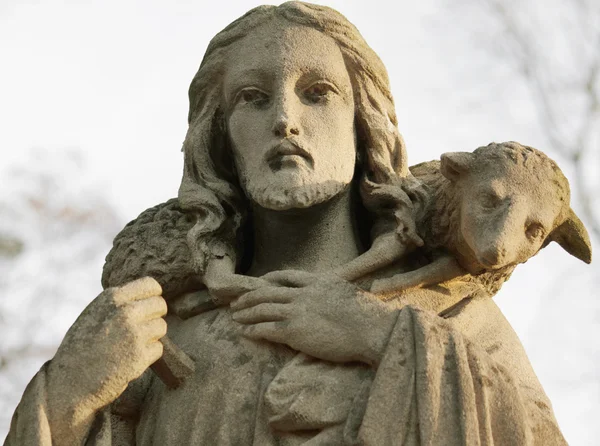 Jesus Cristo - o Bom Pastor (composição de arte ) — Fotografia de Stock