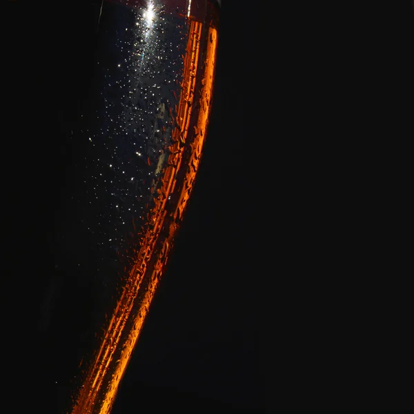 Copo de cerveja escura (fragmento ) — Fotografia de Stock
