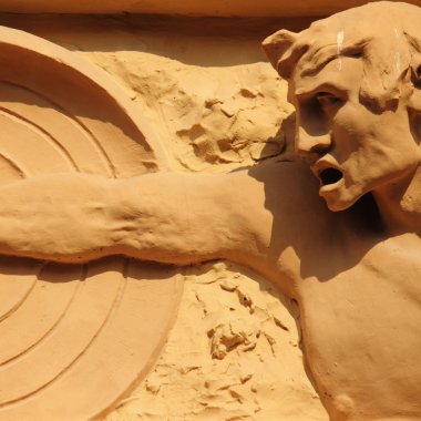 eski gladyatör heykel (parça)