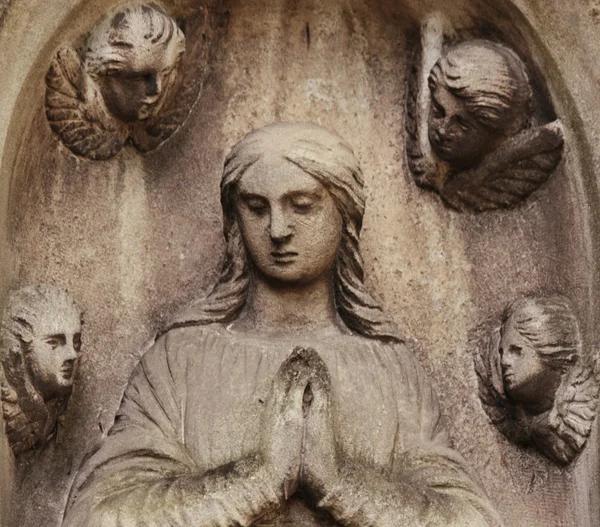 Virgin Mary and angels — Stock Photo, Image