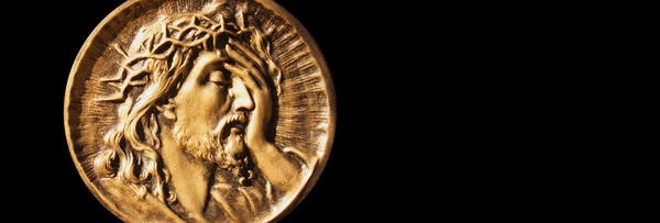 황금 예 수 그리스도 (동상) — 스톡 사진
