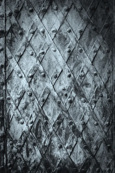Metal Ortaçağ vintage kapı arka plan — Stok fotoğraf