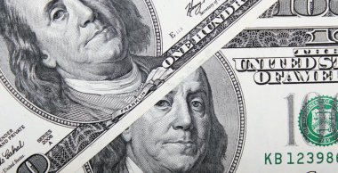 Arka plan para (bir dolarlık banknot kadar yakın)