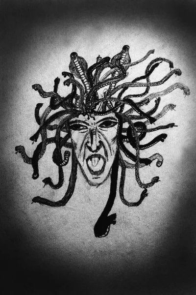 Gorgon (tekening) — Stockfoto