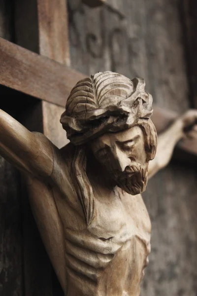 Jesus Cristo (escultura de madeira ) — Fotografia de Stock