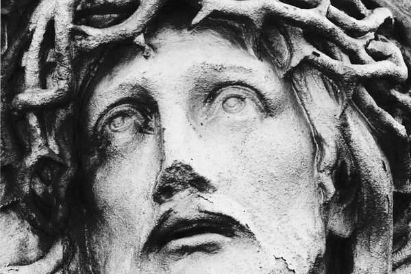 Jesus Kristus i en krona av törnen (stil retro) — Stockfoto
