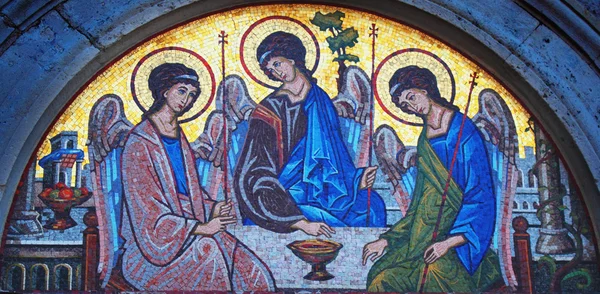 Mosaico di santa trinità — Foto Stock