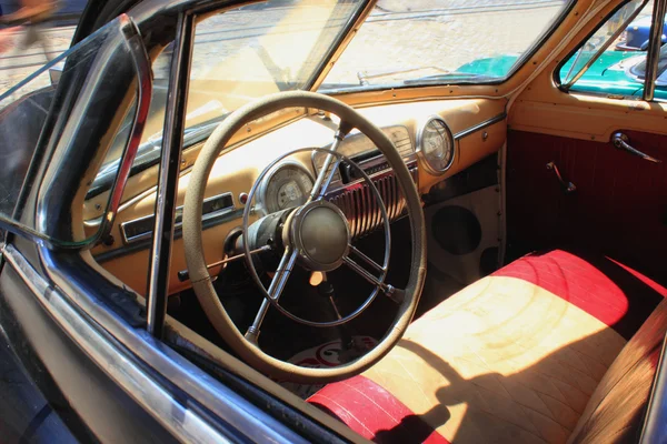 Interior del coche retro (fragmento ) — Foto de Stock