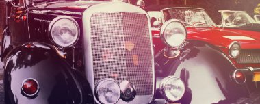 Retro araba parçası (tarz vintage)