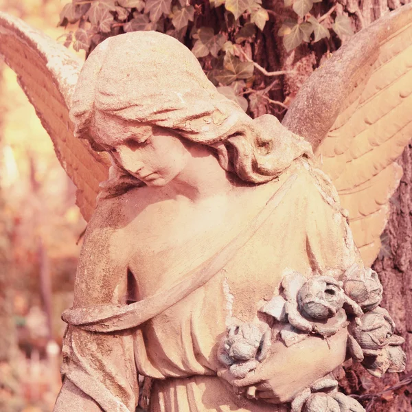 Ange comme un symbole d'amour, de bonté et de souffrance (vinta style — Photo