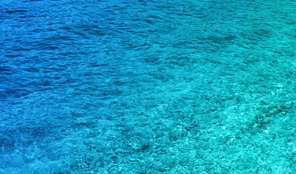 Fantástico fundo azul do mar. Mar Mediterrâneo, Montenegro, Europa — Fotografia de Stock
