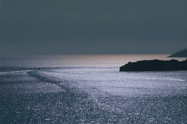 Muhteşem deniz arka plan. Akdeniz, Karadağ, Europe — Stok fotoğraf