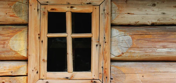 Viejas casas de madera ventana (fondo ) — Foto de Stock