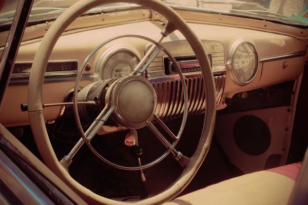 Interior del coche retro (fragmento ) — Foto de Stock