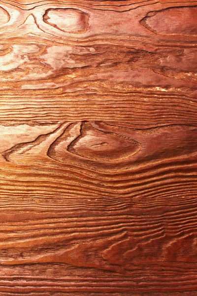 古い豊かな木の木目の質感の背景と結び目 — ストック写真