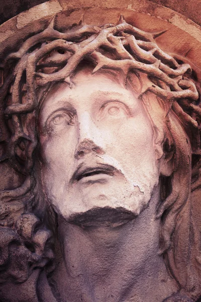 Jesus Christ in a crown of thorns — Stock Photo, Image