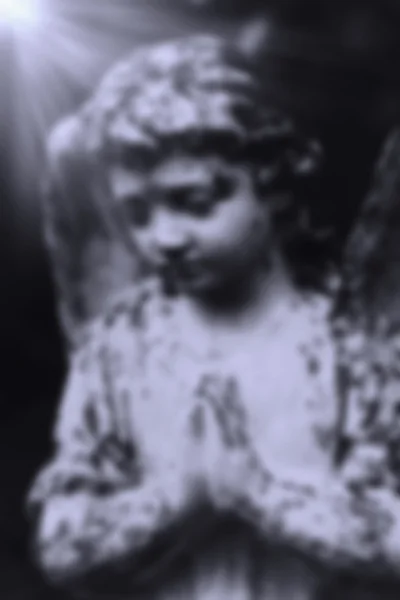 Figure Of  Angel with bokeh — Stock Photo, Image