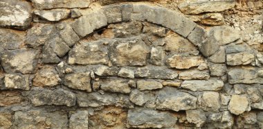 tuğla duvar mimari arka plan doku (Kudüs, İsrail)