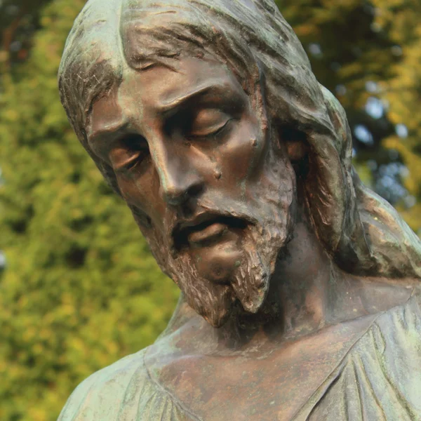 Jezus Christus (fragment van standbeeld) — Stockfoto