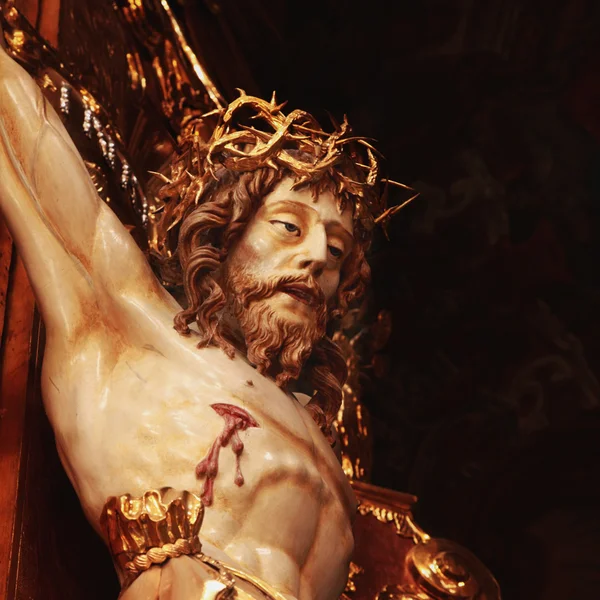 Svatý Kříž s ukřižovaným Ježíšem Kristem — Stock fotografie