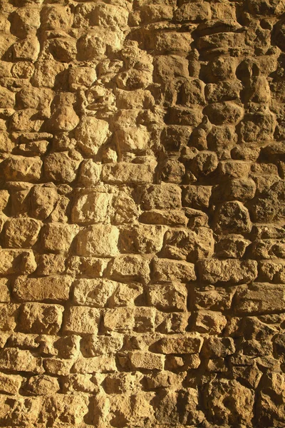 Parede de tijolo textura de fundo arquitetônico (Jerusalém, Israel ) — Fotografia de Stock